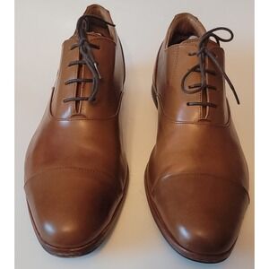 Wolf and Shepherd Closer Mens Size 11.5 (D) Oxford Cap Toe Brown Italian Leather